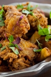 Fried oyster poutine